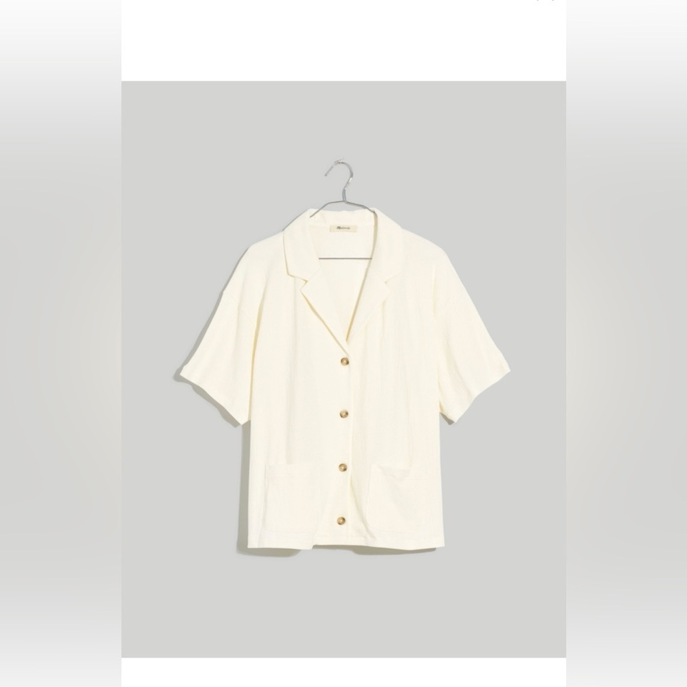 NWT Madewell Knit Lightspun Camp Shirt